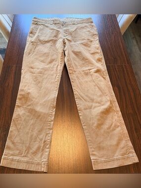 ⁠Columbia Mens Tan Canvas Utility Outdoor Pants Side Pocket Regular Fit 36x32